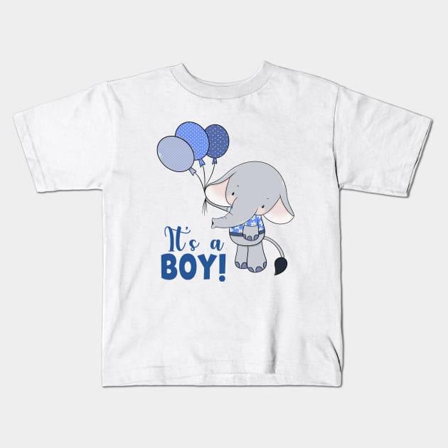 It's a Boy Kids T-Shirt by RioDesign2020